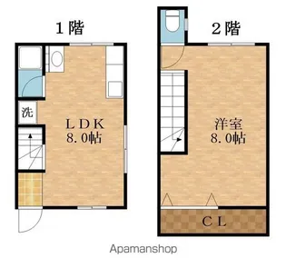 いしがき新森ハイツ【1号室】の間取り