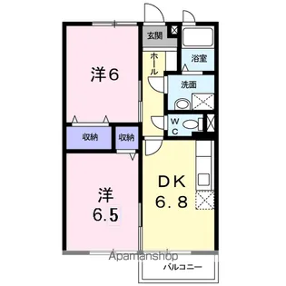 シャインレイク【1階】の間取り