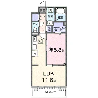 コンテチェスト24【1階】の間取り