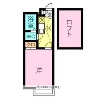 パレス御器所【204号室】の間取り