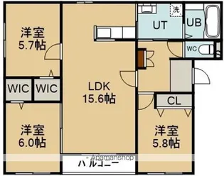 Bruin.K【3階】の間取り