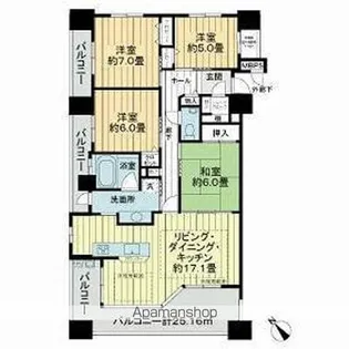 ライオンズステーションプラザ安城【3階】の間取り