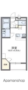 レオパレスベルコンフォート【3階】の間取り