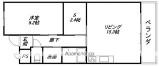 VILLA COZY【103号室】の間取り