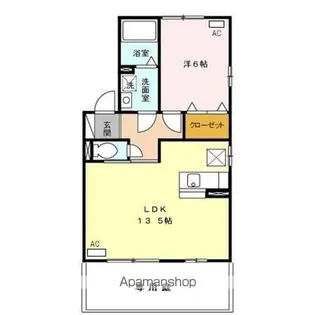 ウィルモア21C【1階】の間取り