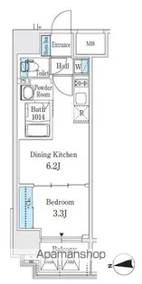 PONANT鶴舞公園【3階】の間取り