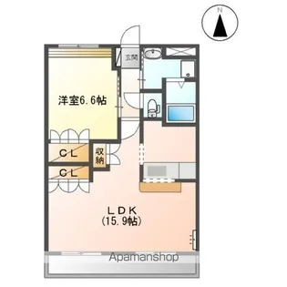 メゾン・フローラ【2階】の間取り