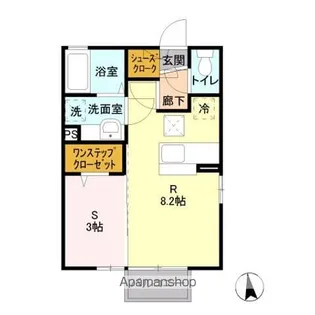 メゾン・ド・ル シュッド【106号室】の間取り