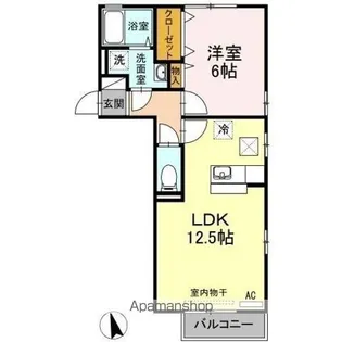 リビングタウン連島 A棟【1階】の間取り