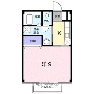 ドマーニK【2階】の間取り