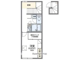 レオパレスサクランボヒルズ【205号室】の間取り