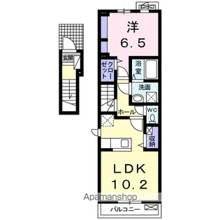 ピン・ツリー【2階】の間取り