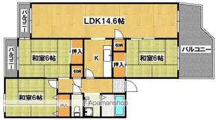 エミネンス住吉【4階】の間取り
