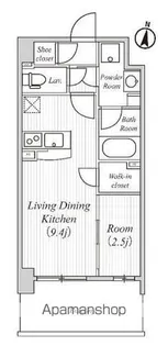 BLANCCIEL西新【8階】の間取り