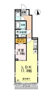 カーサ・ラ・ティーダ【1階】の間取り