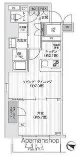 PRIMAL GOTANDA【9階】の間取り