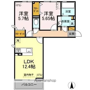 グラナート【2階】の間取り
