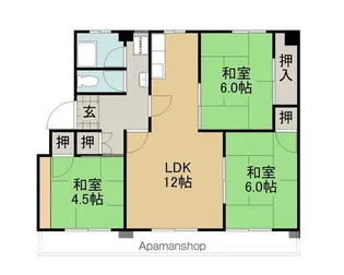 NAVY(ネイビー)【3階】の間取り