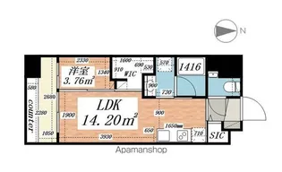 パークルール大手町【3階】の間取り