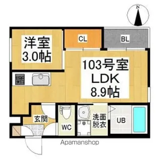 REGALEST中村公園西【1階】の間取り