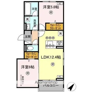 ホームバリー春日【3階】の間取り