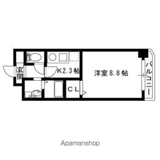 コンフォルト水笠【4階】の間取り