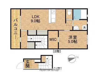 LOTUS浅羽【2階】の間取り