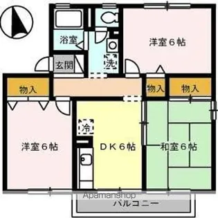 ファミール河野 B棟【1階】の間取り