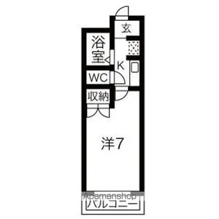 ハイツかなれ【2階】の間取り