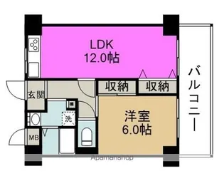 ロベリア弐番館【8階】の間取り