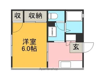 ハウス北斗星【2階】の間取り