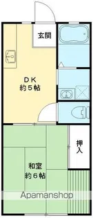 メゾンフジ【101号室号室】の間取り
