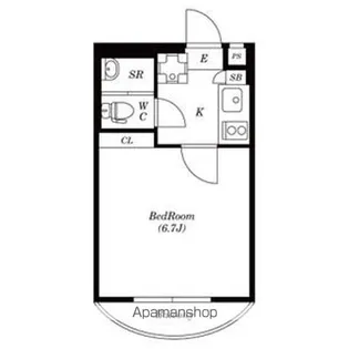 アサカシオン瀬田【1階】の間取り