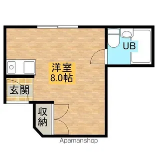 シャンクレール御陵前【205号室】の間取り