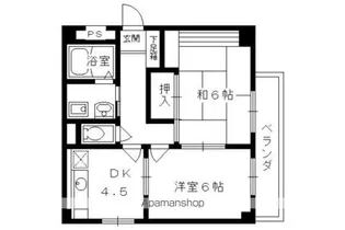 ストリーム鳥羽【405号室】の間取り