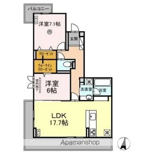 SINFARIA六本松【3階】の間取り