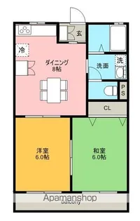 メゾンエスポワール【2階】の間取り