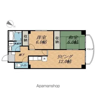 マンショングレース【2階】の間取り