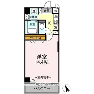 グリーンハイツ北口【7階】の間取り