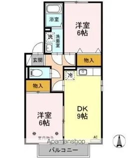 御料所ガーデン DE【2階】の間取り