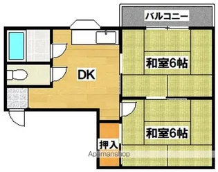 我孫子ハイツ【4階】の間取り
