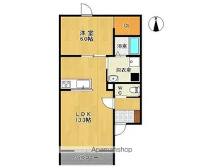 BAOBAB白樺【302号室】の間取り