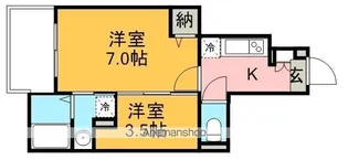 ラ・セゾン【1階】の間取り