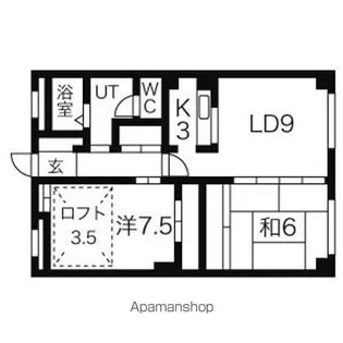 永井ビル【302号室】の間取り