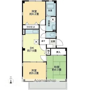 フォブール生石【302号室】の間取り