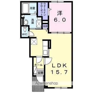 シャルム エイト【1階】の間取り