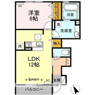 レジデンス荒川【1階】の間取り