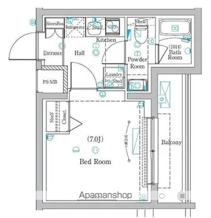 ラフィスタ元町Ⅱ【3階】の間取り