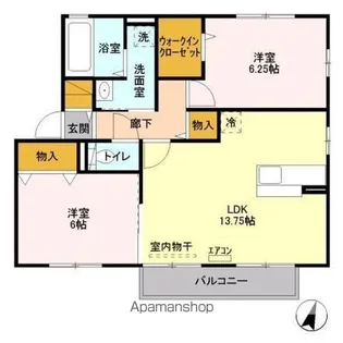 メルベーユ【2階】の間取り