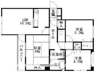 モントーレ大濠【2階】の間取り
